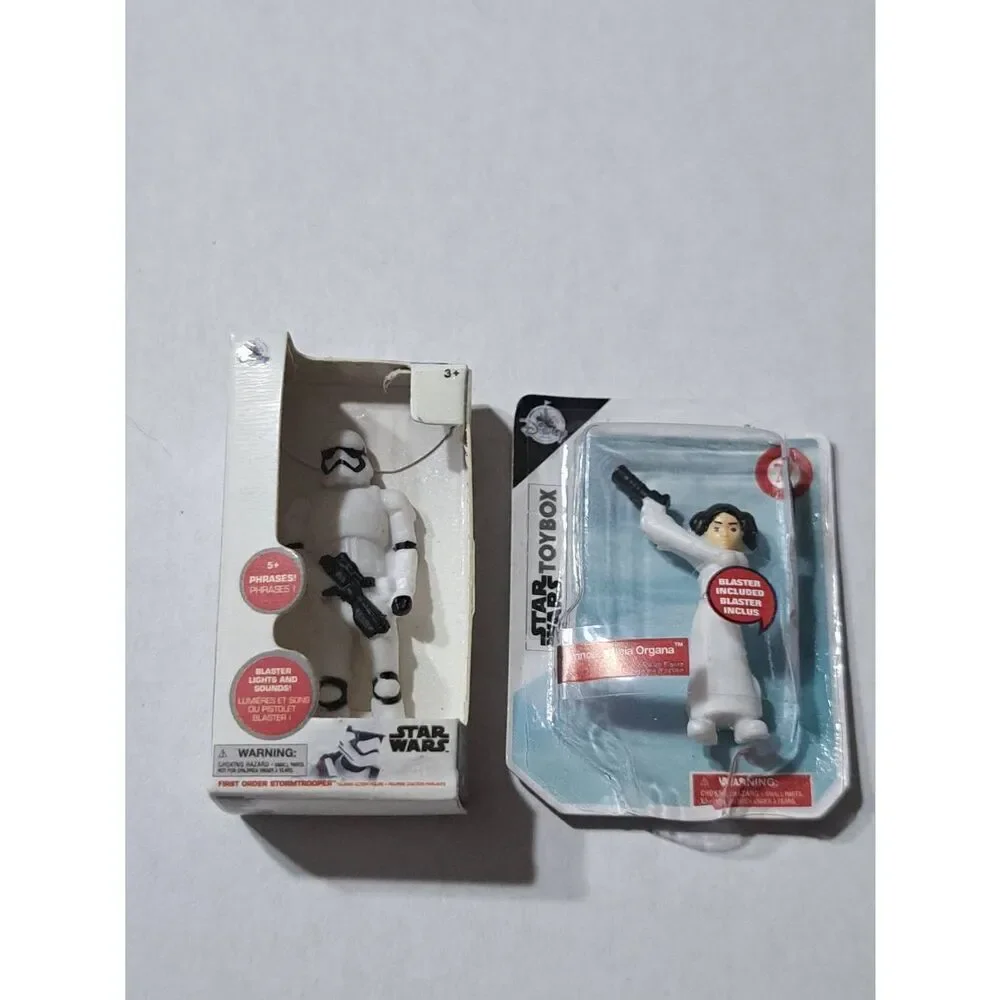 2 Star Wars Zuru Mini Brand Collectible Toy Princess Leia Storm Trooper Miniatur